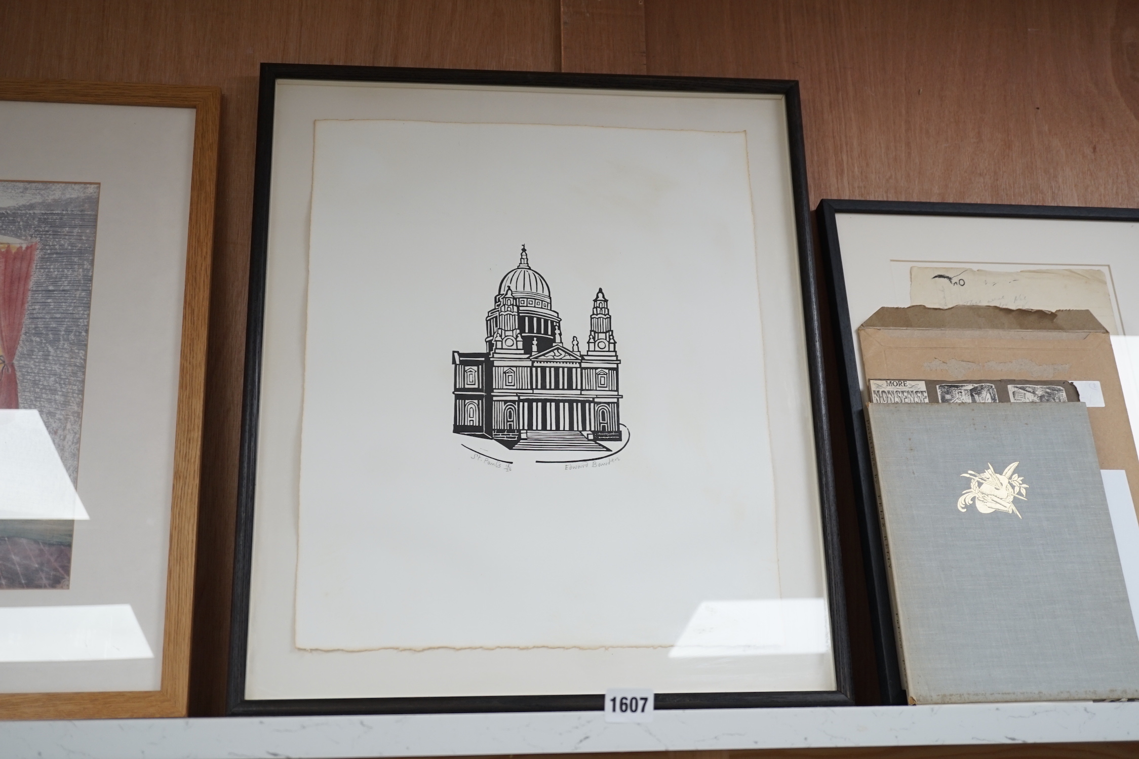 Edward Bawden (1903-1989), woodcut, 'St. Pauls', signed in pencil and numbered 15/25, sheet 46 x 38cm